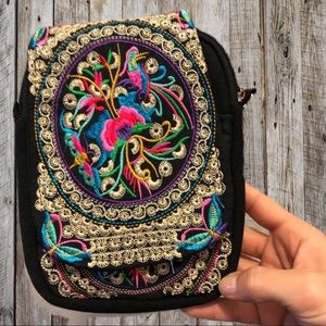 Embroidered Purse or Belt Pouch